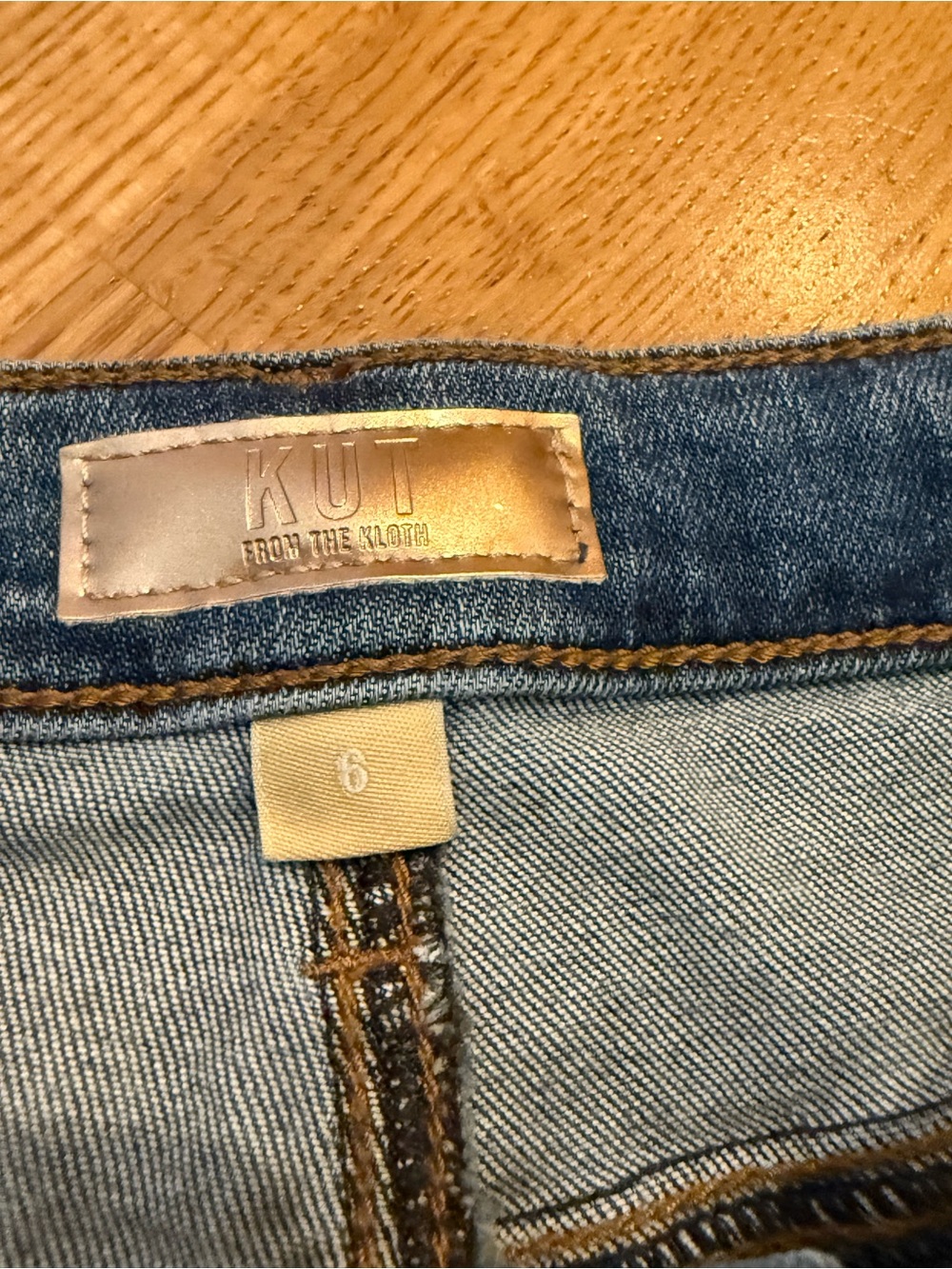 Kut from the Kloth Wide-Leg Jeans in Blue Wash - Picture 3 of 11